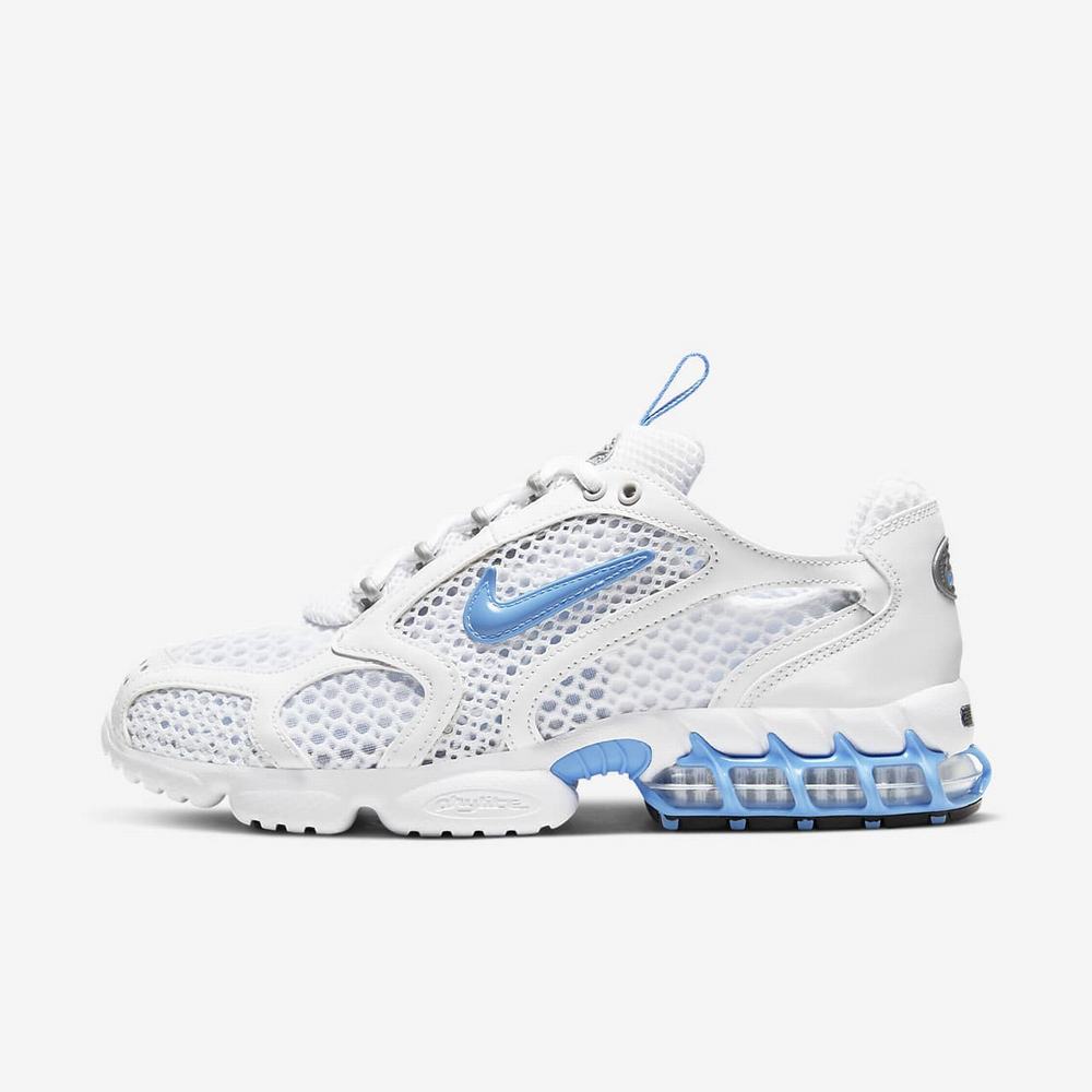 Sneakers Nike Air Zoom Spiridon Cage 2 Blanche 3597-216 White/Black/University Blue Femme | XQL-97941133